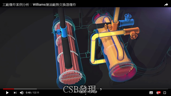 CSB工安事件案例分析-2：Williams煉油廠熱交換器爆炸圖片